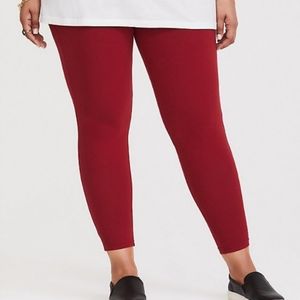 Torrid Maroon Leggings. Size 2